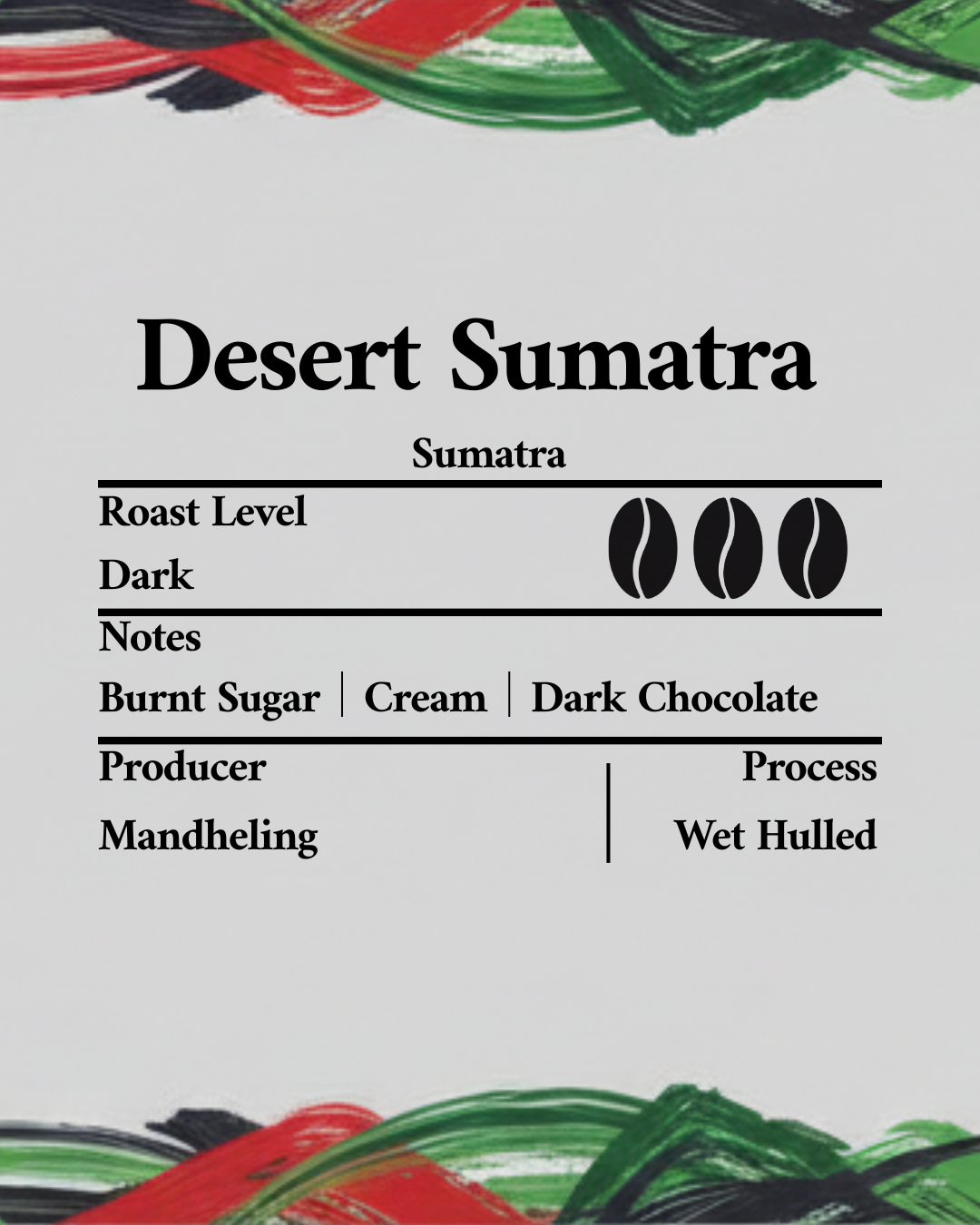 Desert Sumatra – Dark Roast Arabica