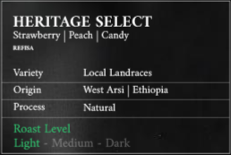 Heritage Select – Seasonal Light Roast